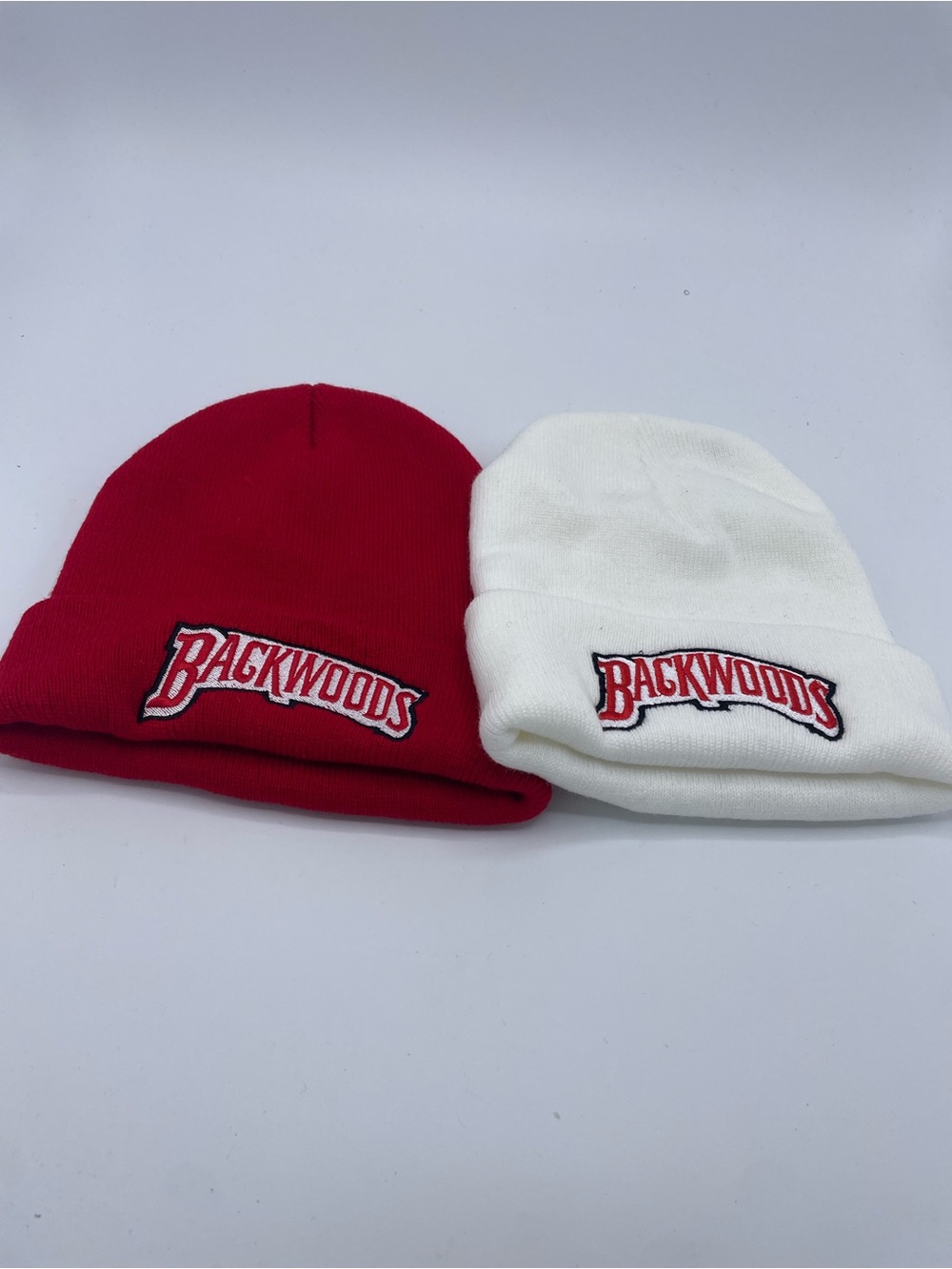 Backwoods Knit Beanie - Red and White